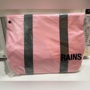 Rains Waterproof Tote Bag Mini Pink NEW With Tags